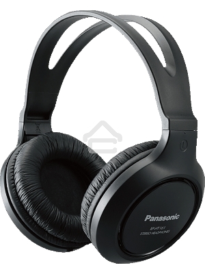 Наушники мониторные Panasonic RP-HT161E-K 2м черный проводные (оголовье)