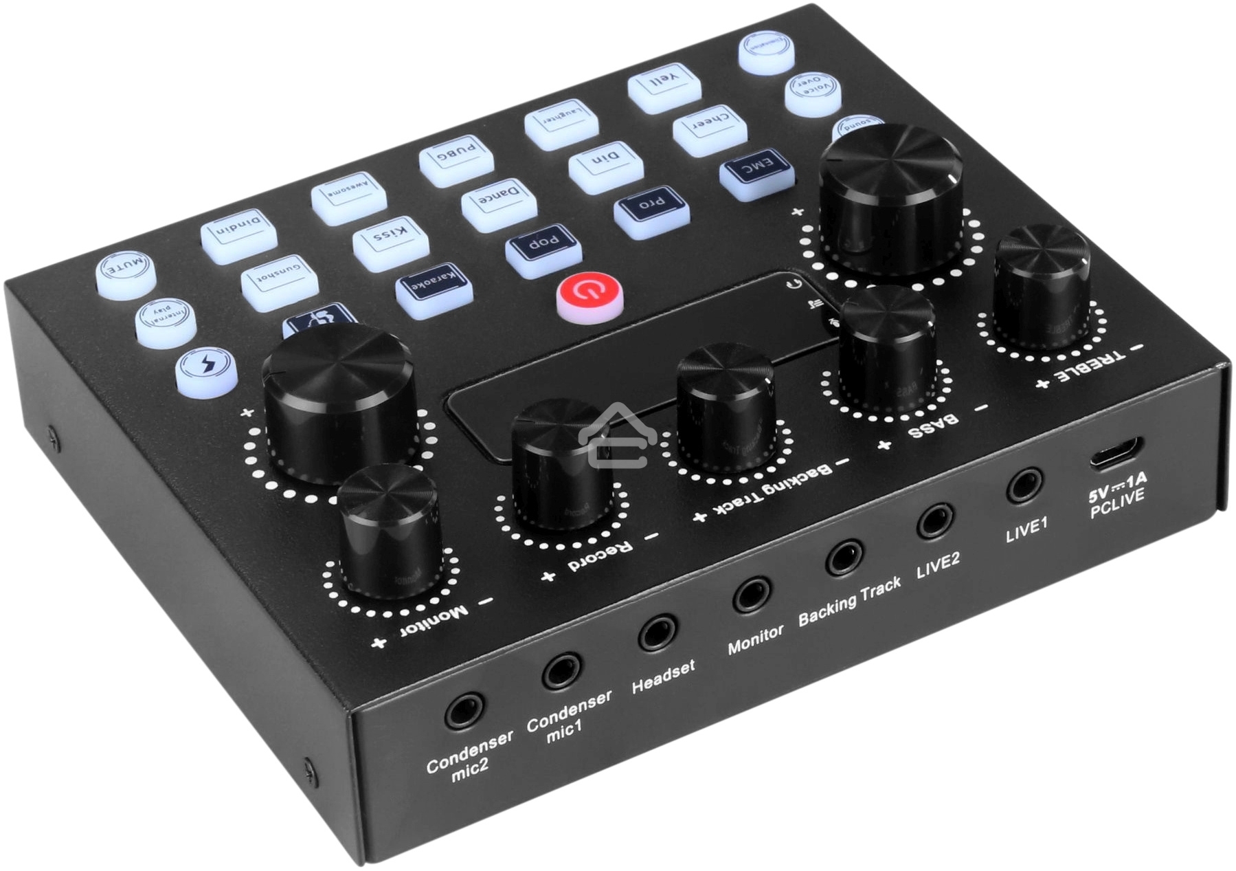 Микрофон проводной Оклик SM-600G 2.5м черный