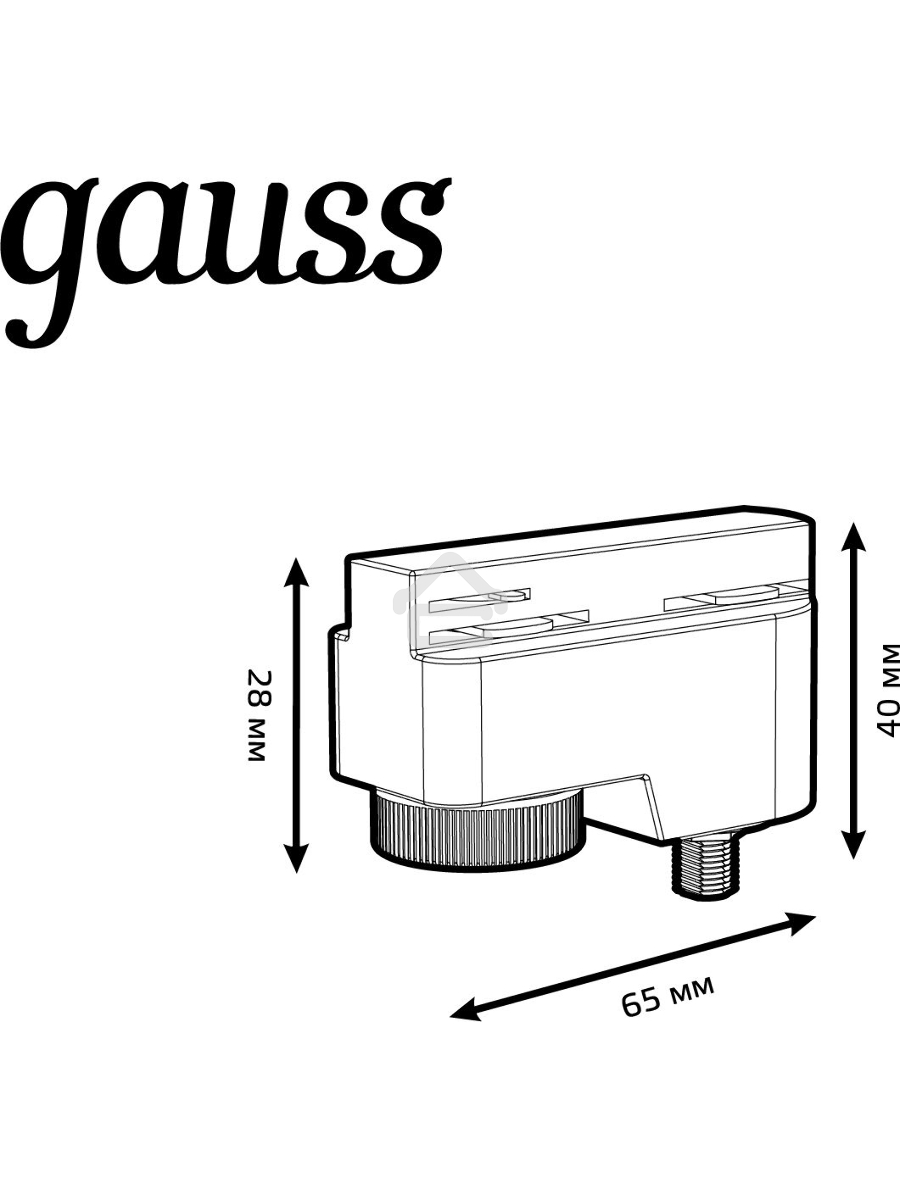 Адаптер Gauss TR122 черный