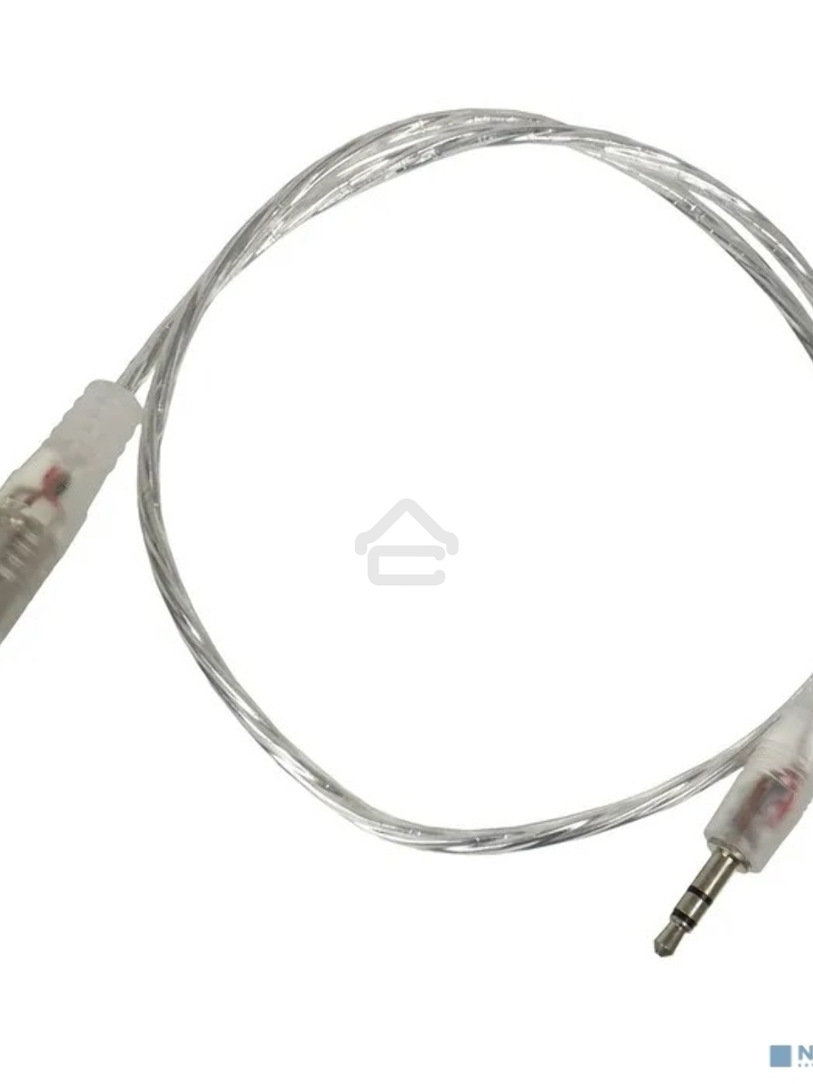 Кабель-удлинитель аудио Buro Jack/Plug 3.5mm (f) 1м. прозрачный