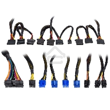 Блок питания ExeGate 800PPX (EX220363RUS), 800Вт, 135мм, модульный, черный