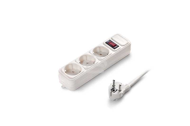 Сетевой фильтр ExeGate EX221181RUS SP-3-3W (3 розетки, 3 м, евровилка, белый)