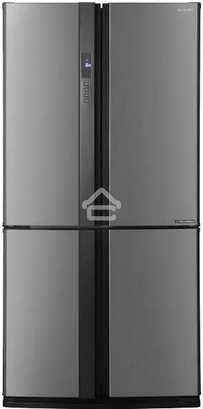 Холодильник Sharp SJ-EX93PSL нержавеющая сталь трёхкамерный 345/211 л морозилка снизу Side by Side