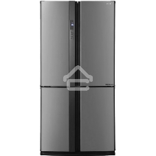 Холодильник Sharp SJ-EX93PSL нержавеющая сталь трехкамерный 345/211 л морозилка снизу Side by Side