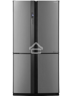 Холодильник Sharp SJ-EX93PSL нержавеющая сталь трёхкамерный  345/211 л морозилка снизу Side by Side