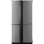 Холодильник Sharp SJ-EX93PSL нержавеющая сталь трёхкамерный  345/211 л морозилка снизу Side by Side