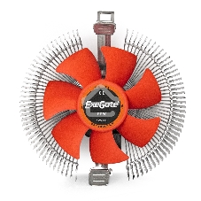 Кулер для процессора ExeGate EE80 серебристый, 90 мм, алюминий, 2000 об/мин, 22 дБ, 3 pin, 65 Вт, 67 мм