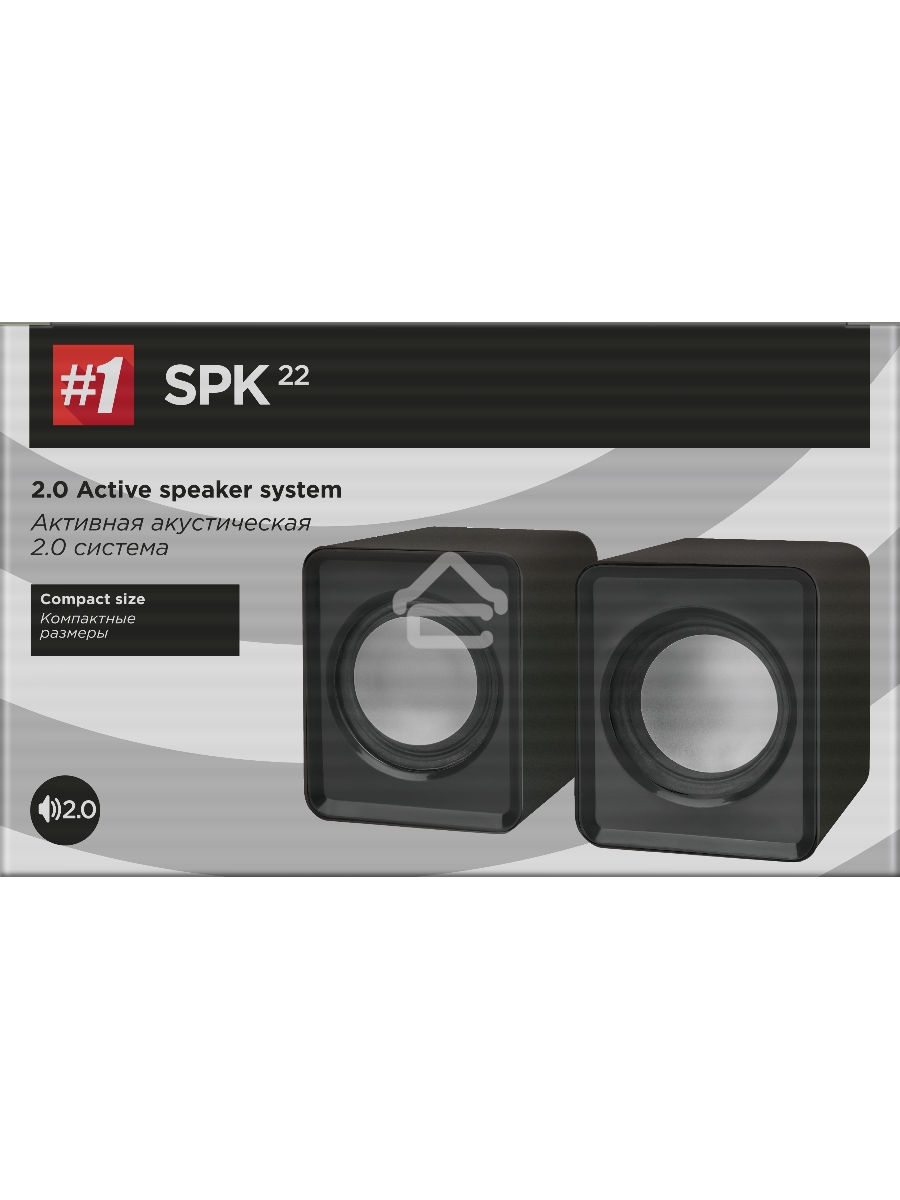 Акустическая 2.0 система Defender #1 SPK 22 черный, 5 Вт, питание от USB