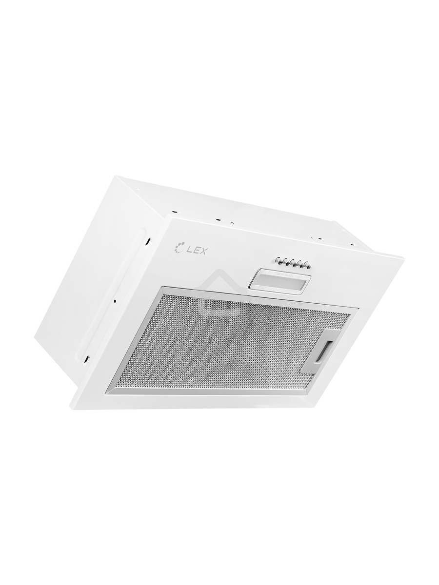 Вытяжка встраиваемая LEX GS Bloc LIGHT 600 белый управление: кнопочное (1 мотор)
