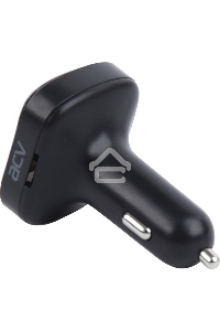 Автомобильный FM-модулятор ACV FMT-121B черный MicroSD BT USB (37575)