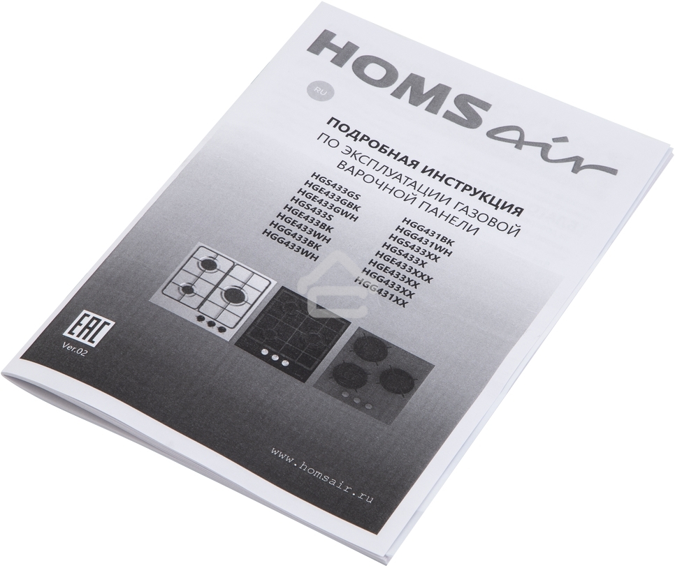Газовая варочная панель HOMSair HGG431BK