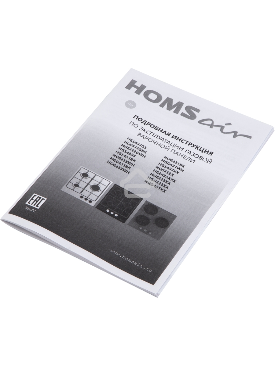 Газовая варочная панель HOMSair HGG431BK