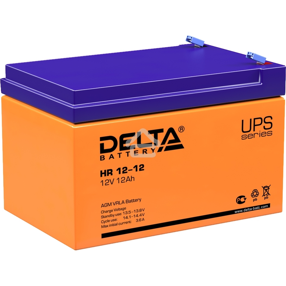 Батарея Delta HR 12-12 (12V, 12Ah)