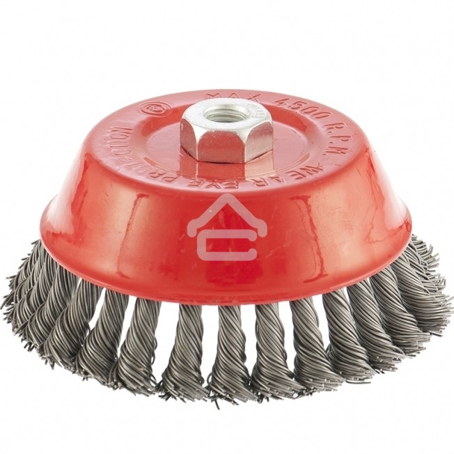 Щетка Matrix для УШМ, 150 мм, М14, Чашка, крученая проволока 0,8 мм