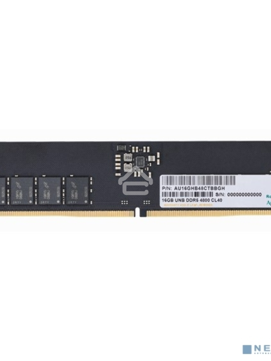 Оперативная память Apacer, DDR5, 16GB (1x16GB), 4800MHz, CL40, DIMM