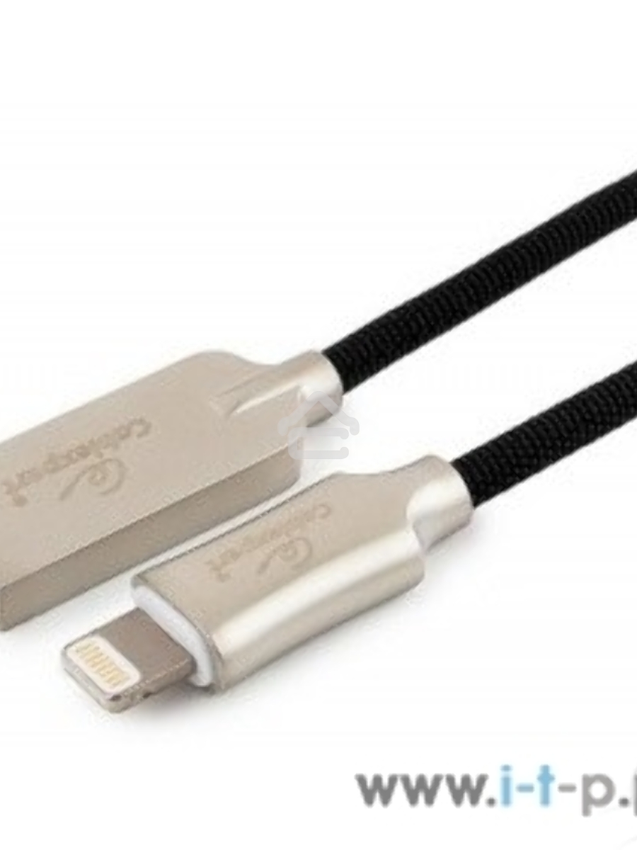 Кабель USB Cablexpert для Apple CC-P-APUSB02Bk-1M, MFI, AM/Lightning, серия Platinum, длина 1м, черный, блистер
