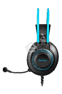 Наушники с микрофоном A4Tech Fstyler FH200i серый/синий 1.8м накладные оголовье (FH200I BLUE)