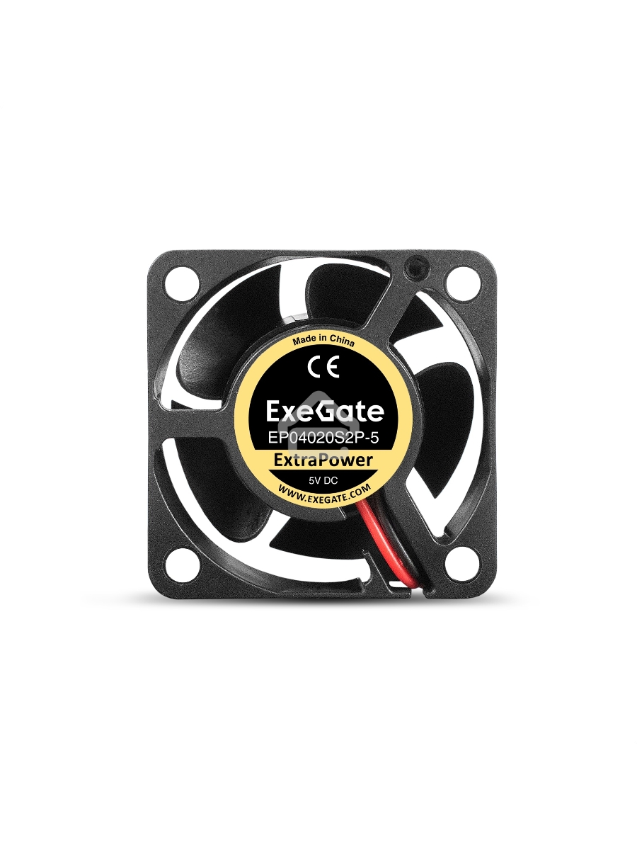 Вентилятор для корпуса ExeGate ExtraPower EP04020S2P-5 черный, 40 мм, 7000 об/мин, 30.5 дБ, 2 pin