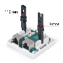 Розетка в сборе Cabeus, 2x RJ45(8P8C), кат. 5е, экр., внешняя, цвет: белый, (WS-8P8C-Cat.5e-SH-2)