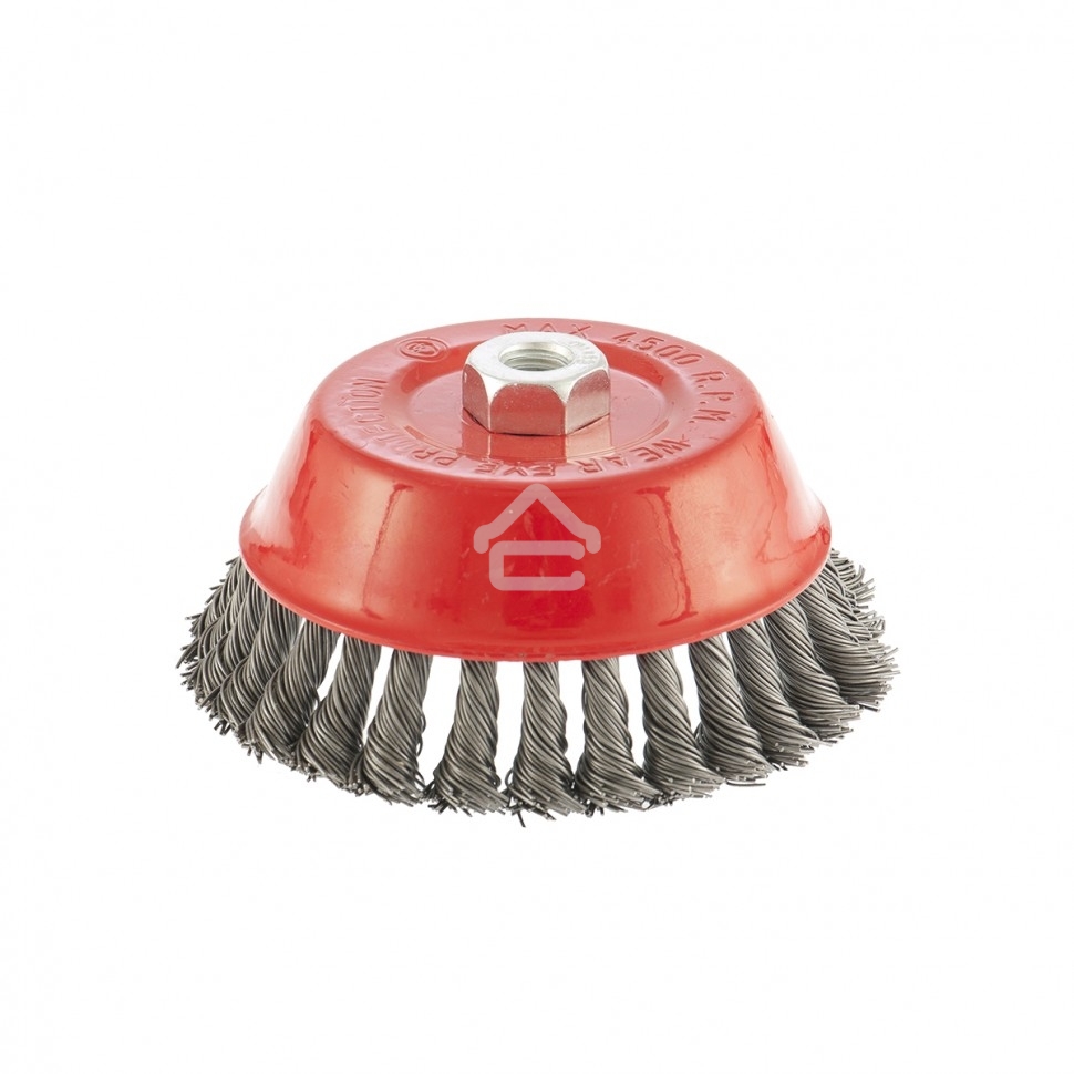 Щетка Matrix для УШМ, 150 мм, М14, Чашка, крученая проволока 0,8 мм