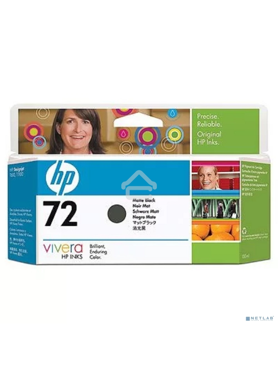 Картридж струйный HP №72 C9403A черный матовый для HP DJ T1100/T610 (130мл)