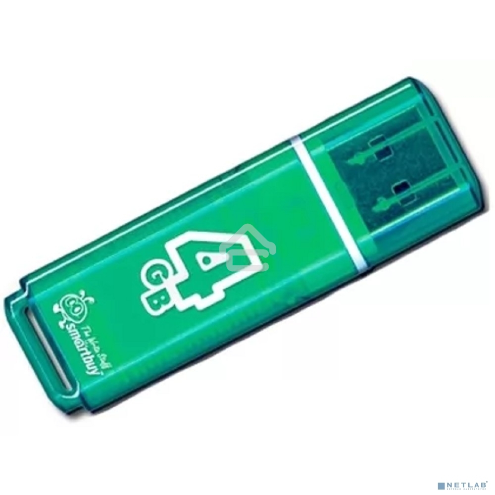Флешка USB R/W R/W SmartBuy 4Gb USB Drive <USB2.0> SmartBuy Glossy series Green (SB4GBGS-G)