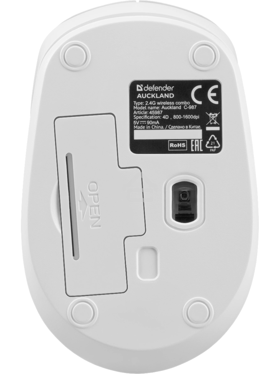 Клавиатура + мышка Defender AUCKLAND C-987 RU WHITE