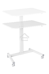 Стол для ноутбука Cactus VM-FDS102 столешница МДФ белый 80x60x122см (CS-FDS102WWT)