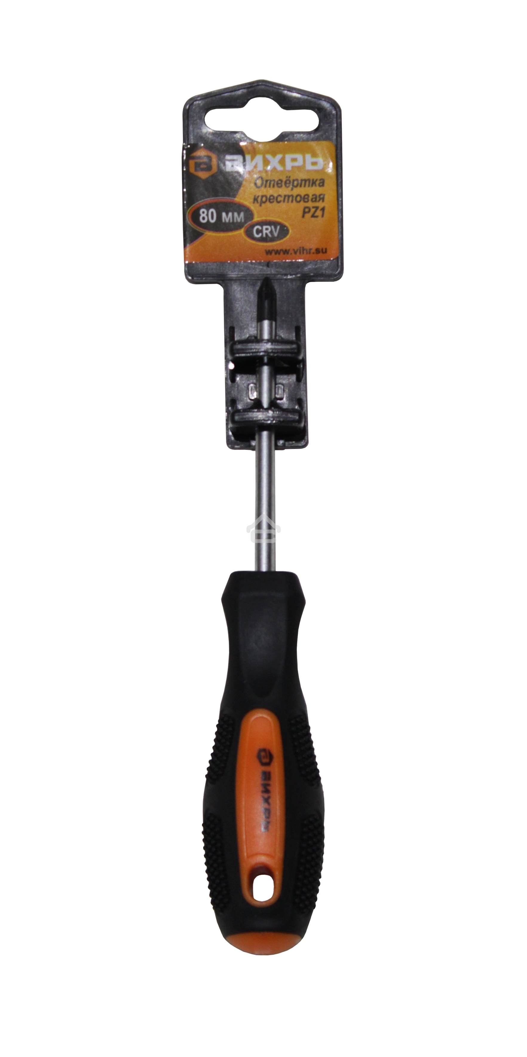 Отвертка крестовая ВИХРЬ PZ1, 80 мм