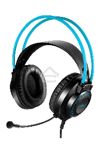 Наушники с микрофоном A4Tech Fstyler FH200i серый/синий 1.8м накладные оголовье (FH200I BLUE)