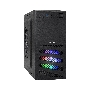 Компьютерный корпус Minitower ExeGate mEVO-7807-NPX500 (mATX, БП 500NPX 12см, 1*USB+1*USB3.0, черный 1x12см с RGB подсветкой)