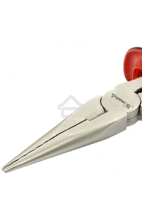 Длинногубцы MATRIX NICKEL, 200 мм, прямые никелированные, двухкомпонентные рукоятки 17168