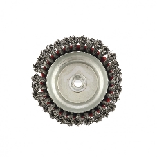 Щетка Matrix для УШМ, 150 мм, М14, Чашка, крученая проволока 0,8 мм