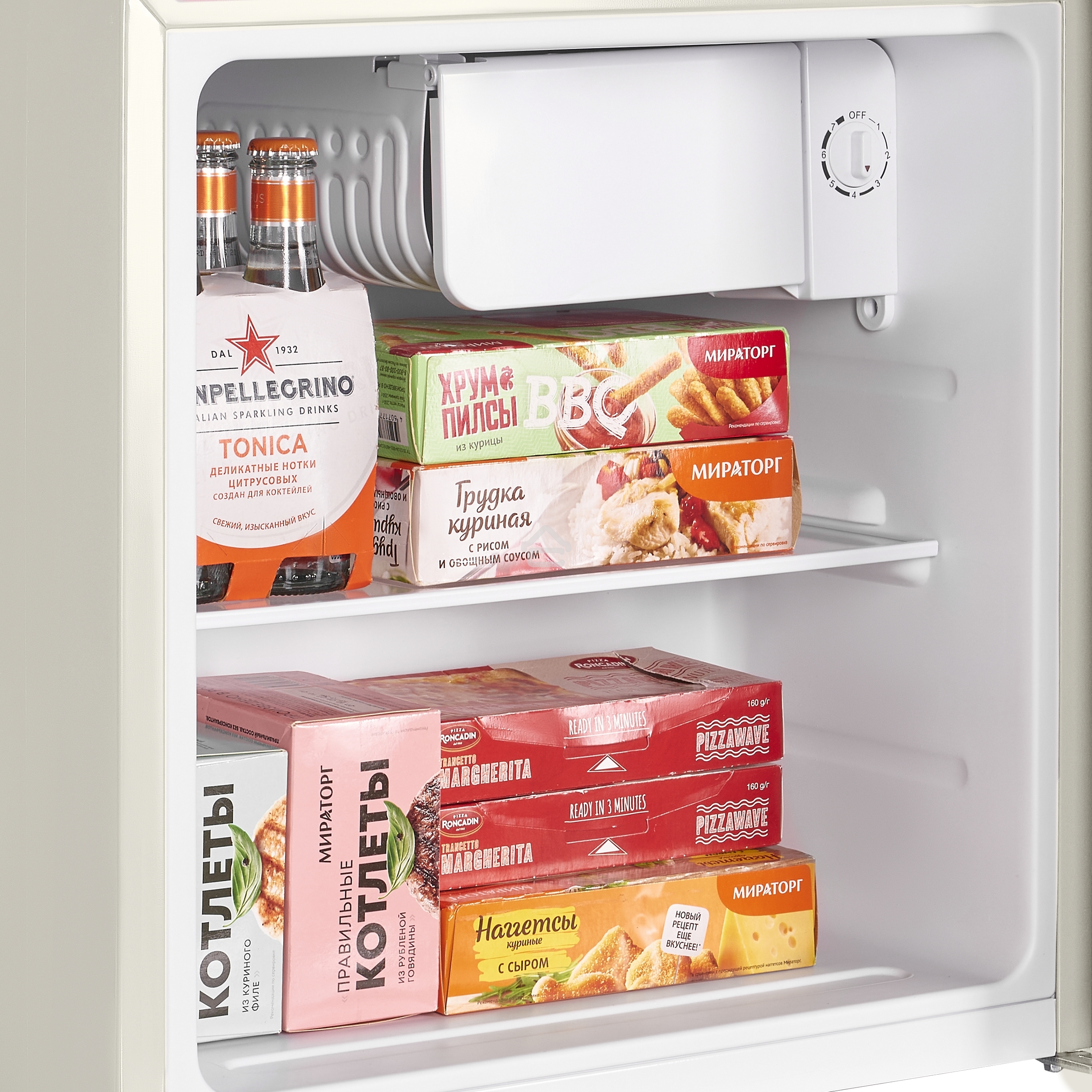 Холодильник Maunfeld MFF50RBG бежевый однокамерный 50л