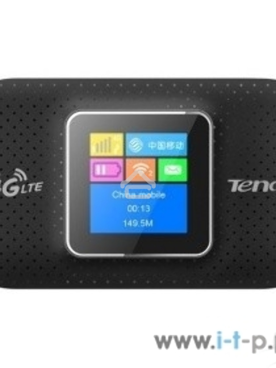 Мобильный роутер Tenda 4G185 4G LTE, встроенная батарея 2100 мАч; поддержка карт памяти до 32Гб