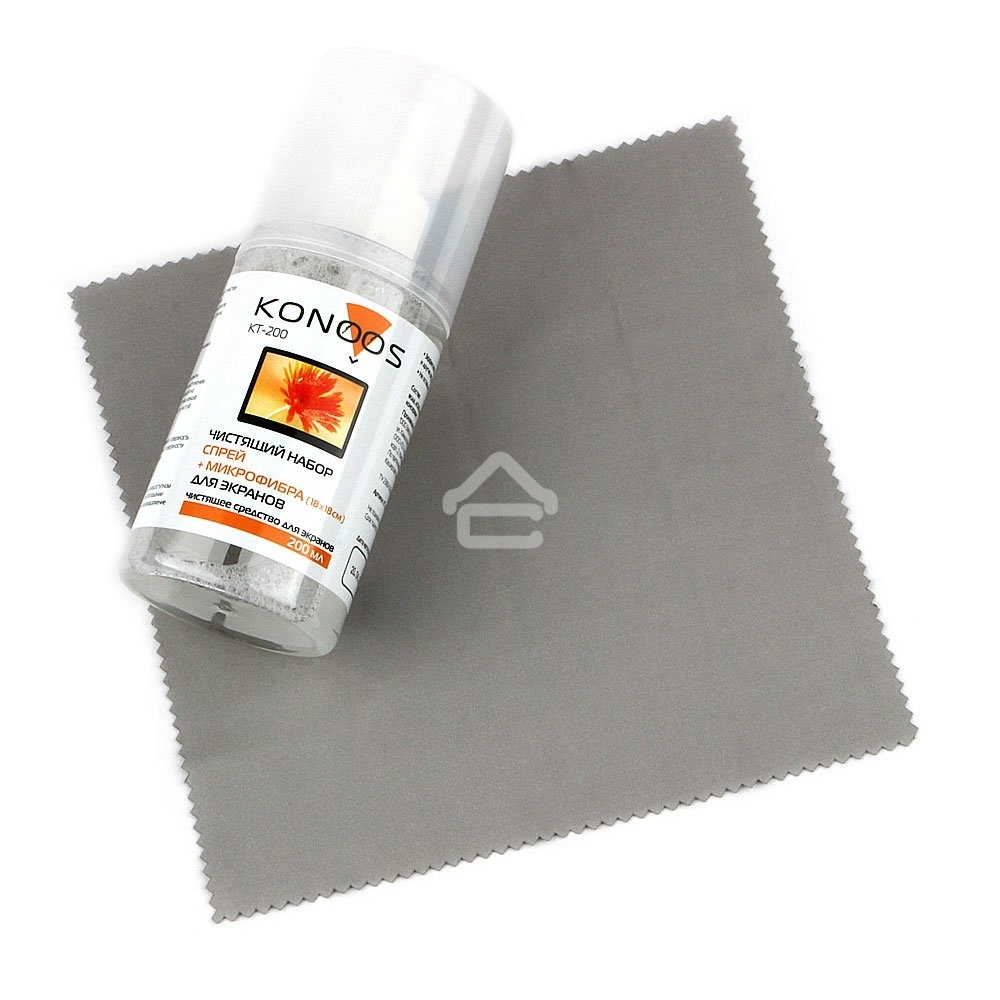 Набор Konoos для ЖК-экранов KT-200 (спрей 200мл +салфетка)