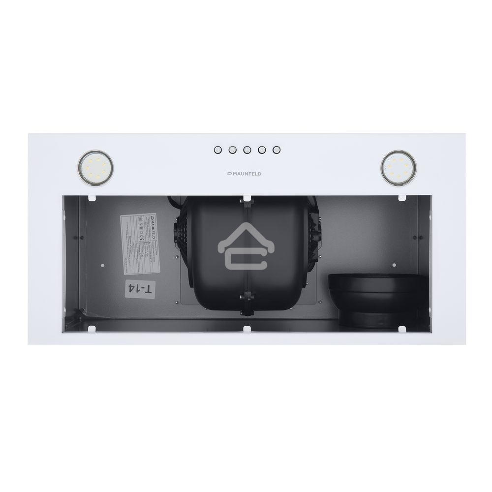 Вытяжка встраиваемая Maunfeld Crosby Power 60 белый, 60 см, 1050 куб. м/ч, 51.8 дБ