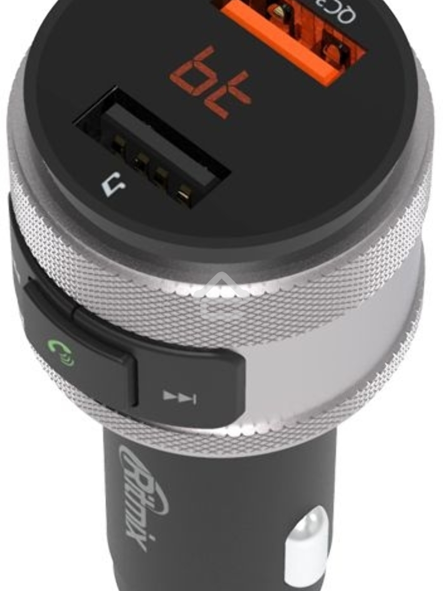 Автомобильный FM-модулятор Ritmix FMT-A707 черный MicroSD BT USB