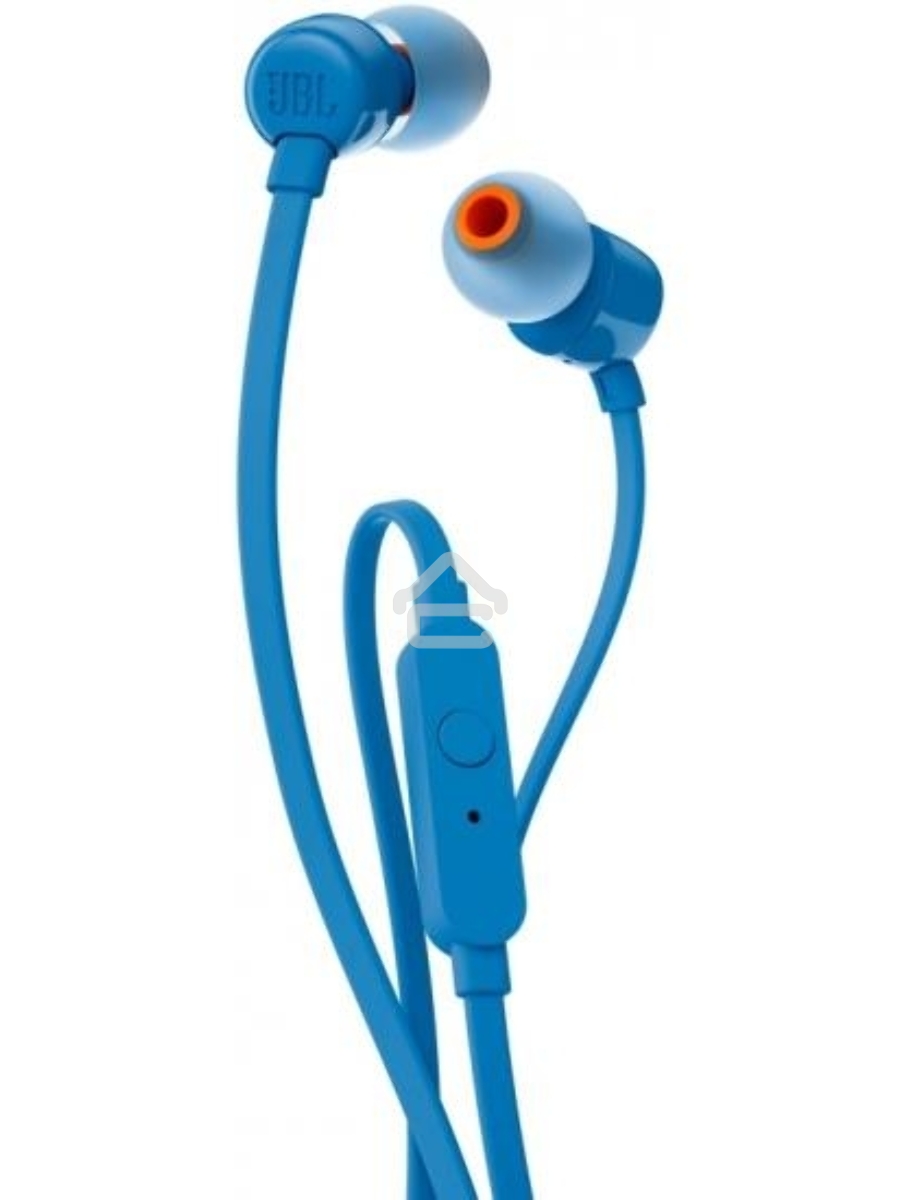 Наушники JBL Tune 110, 3.5 мм, внутриканальные, синий