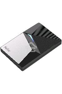Накопитель внешний  SSD External Netac 2.0Tb Z7S <NT01Z7S-002T-32BK> (USB3.2, up to 550/480MBs, 89х60х11.5mm, Aluminium+Steel+Plastic)