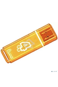 Флеш диск 4Gb USB Drive <USB2.0> Smartbuy Glossy series Orange (SB4GBGS-Or)