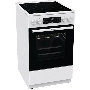 Плита электрическая Gorenje GECS5C70WA белый, конфорок 4 электрических, духовка 70 л, 50 см x 85 см x 59.4 см