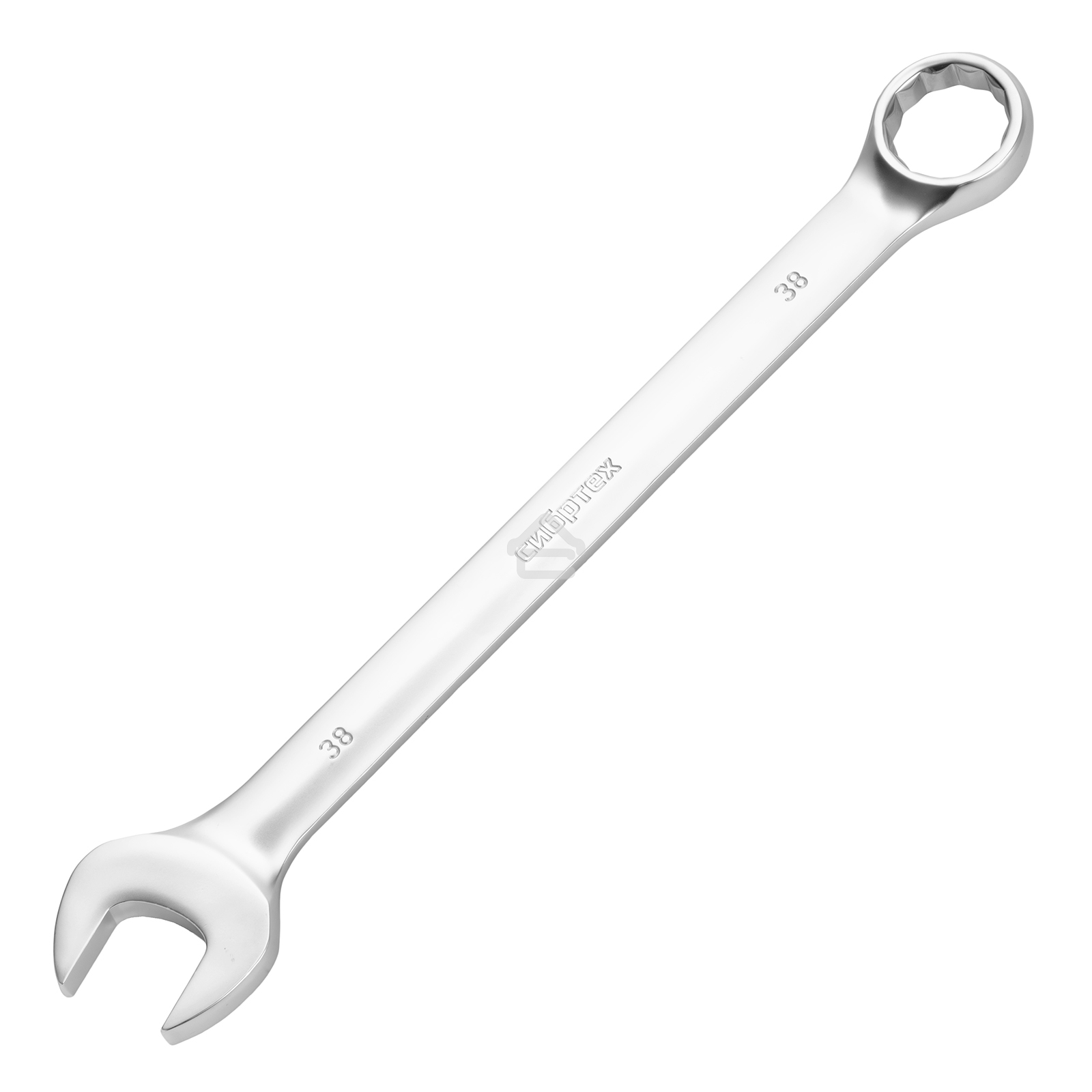 Ключ комбинированный Сибртех 38 мм, никелированный