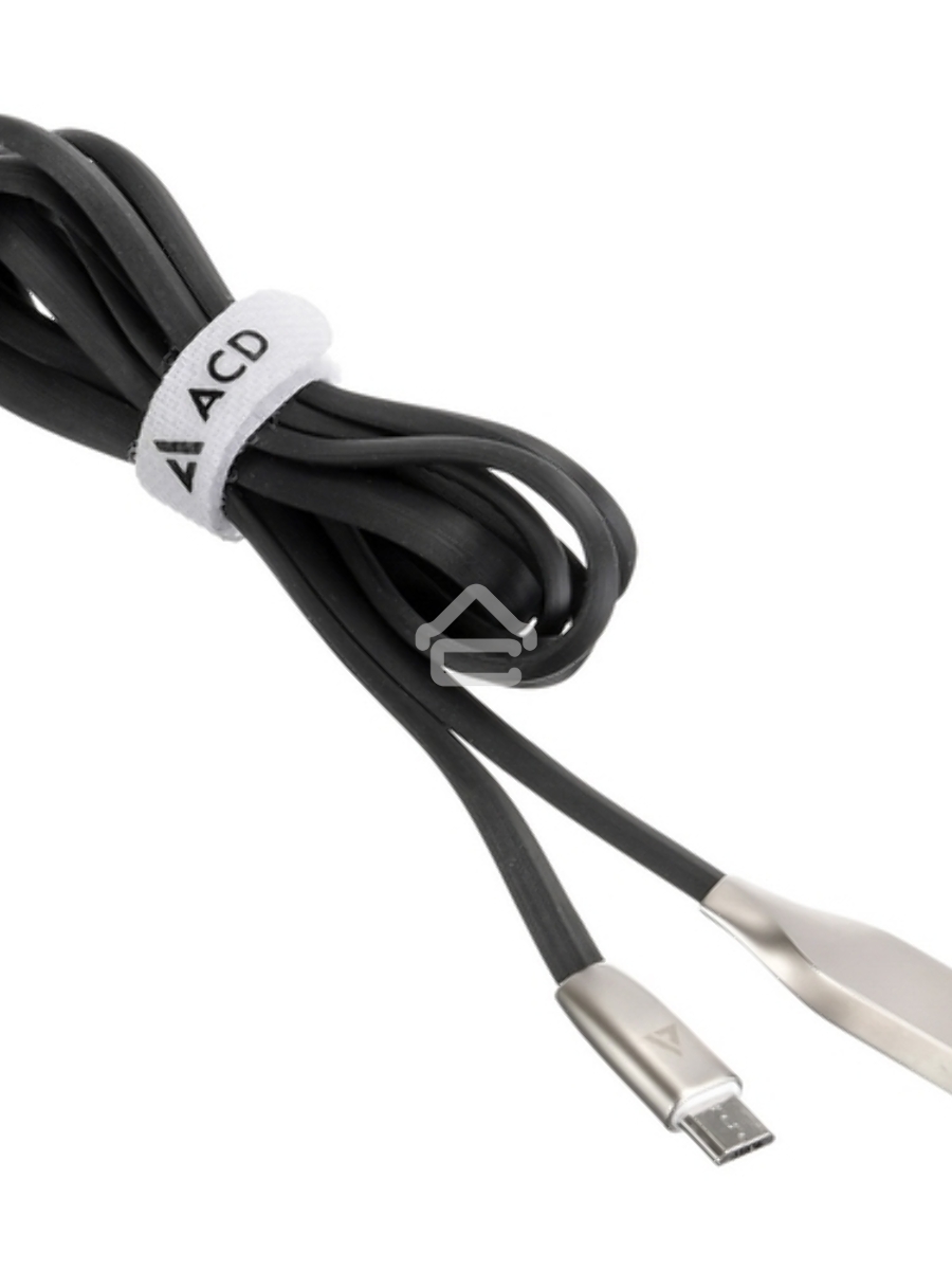 Кабель USB ACD-Infinity MicroUSB ~ USB-A TPE, 1.2м, черный (ACD-U922-M1B)