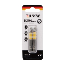 Бита шестигранная Kranz KR-92-0422-1 HEX4х50 мм для шуруповерта (уп.2шт)