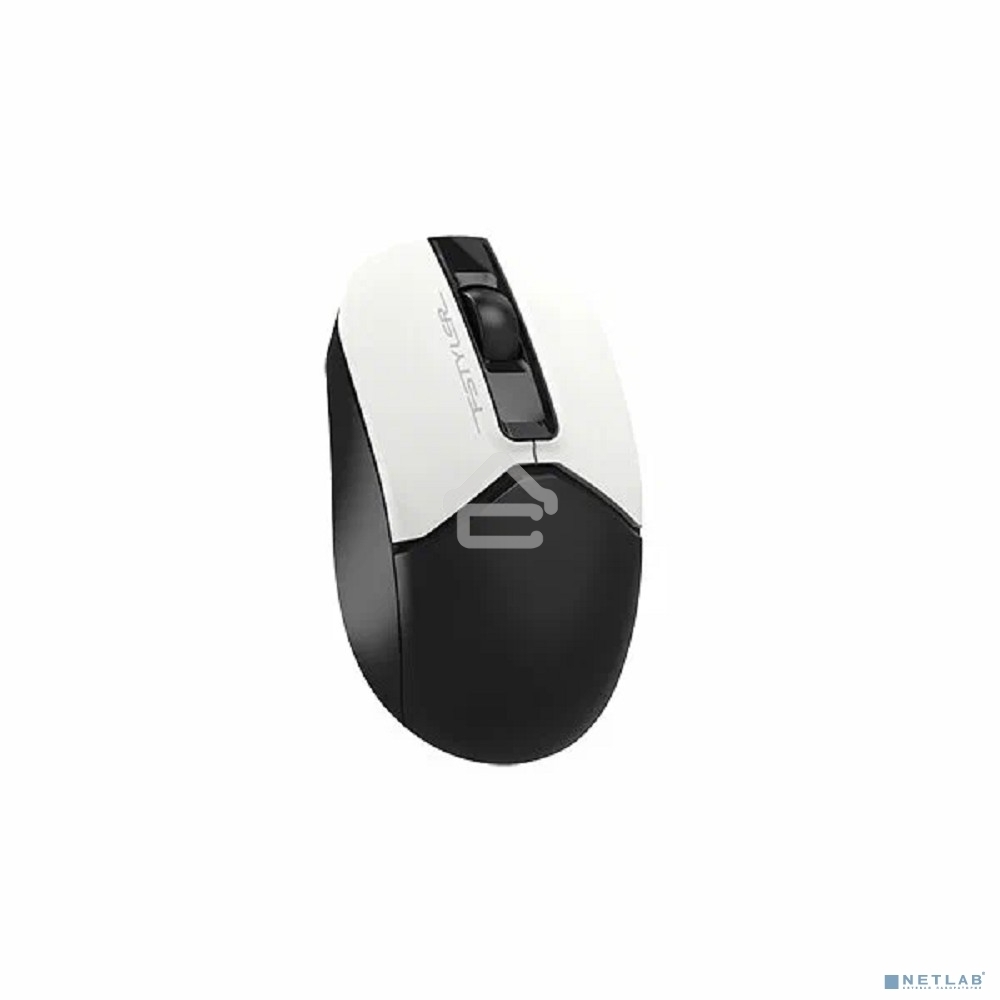Мышь беспроводная A4Tech Fstyler FB12 белый/черный, 1200 dpi, радиоканал, Bluetooth, USB, кнопки - 3