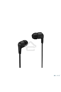 Гарнитура вкладыши Philips TAE1105BK/00 1.2м черный проводные в ушной раковине