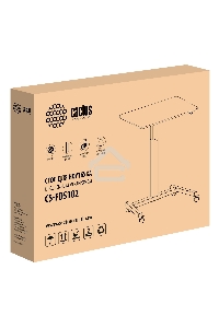 Стол для ноутбука Cactus VM-FDS102 столешница МДФ белый 80x60x122см (CS-FDS102WWT)