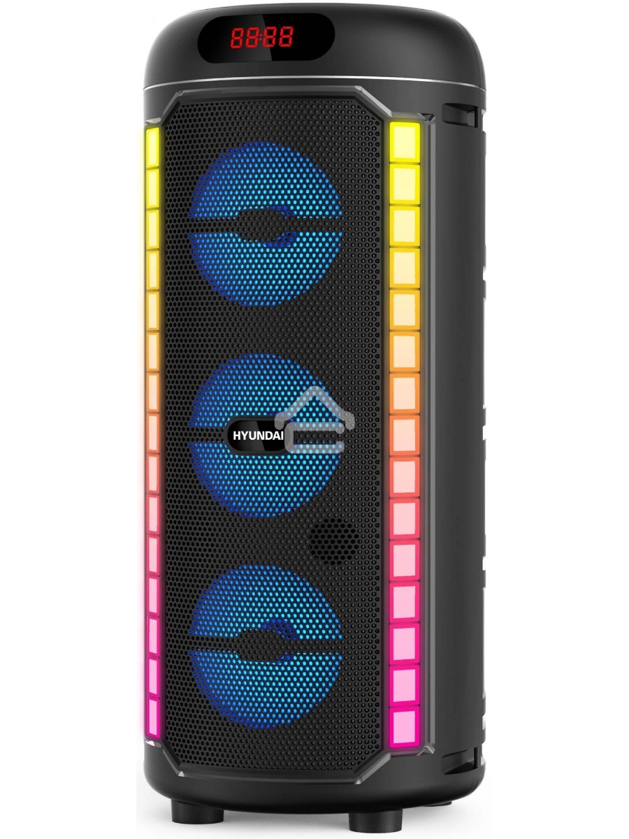 Минисистема Hyundai H-MC1221 черный 15Вт FM USB BT SD/MMC