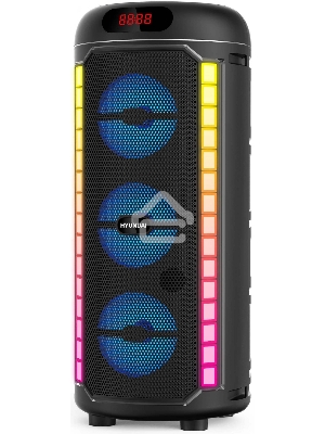 Минисистема Hyundai H-MC1221 черный 15Вт FM USB BT SD/MMC